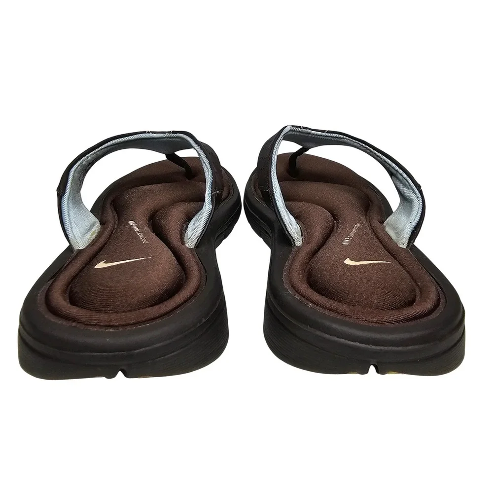 Nike Comfort Footbed Womens 8 Brown Flip Flop Thong Athletic Sandal 364925-241